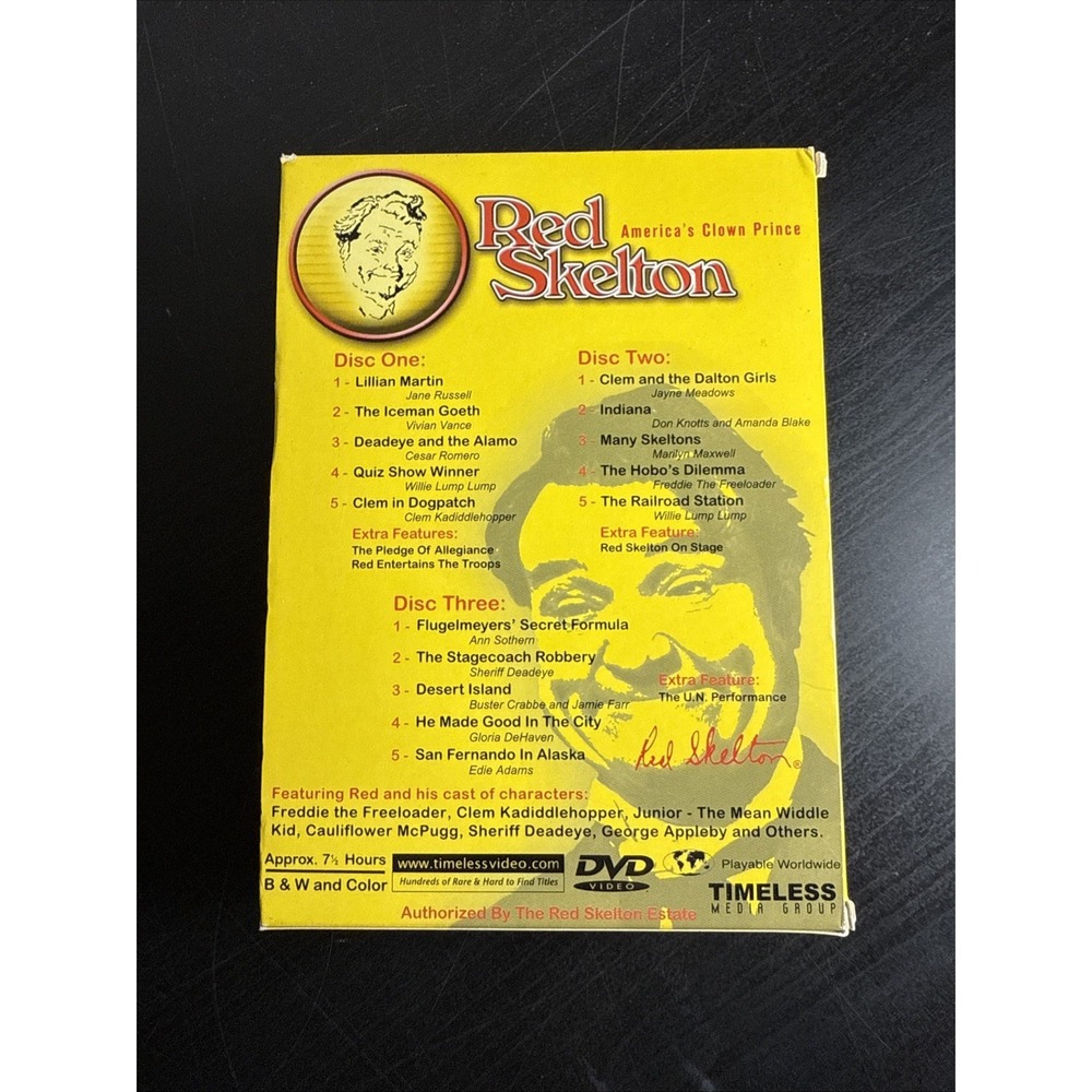 Red Skelton Americas Clown Prince Vol 2 (DVD, 2005) Pre-Owned 3 DVD Set 2 Sealed - Picture 2 of 3